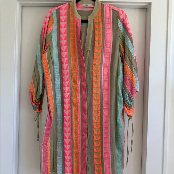 Devotion TWINS Multicolor Geometric Swim Cover-Up - Picture 2 of 5